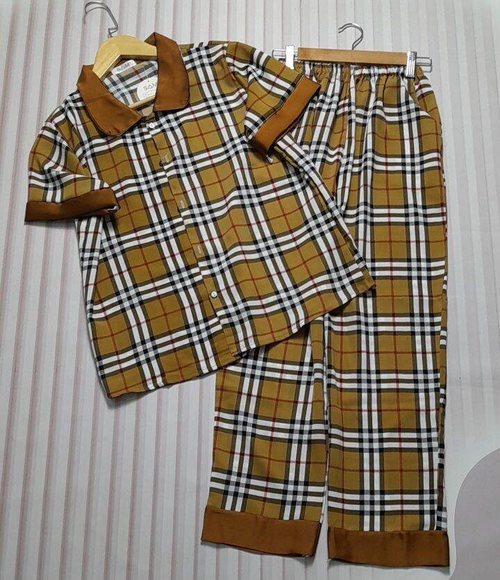 Bộ Pijama Lụa Mango Tay Ngắn Phom 40-60kg