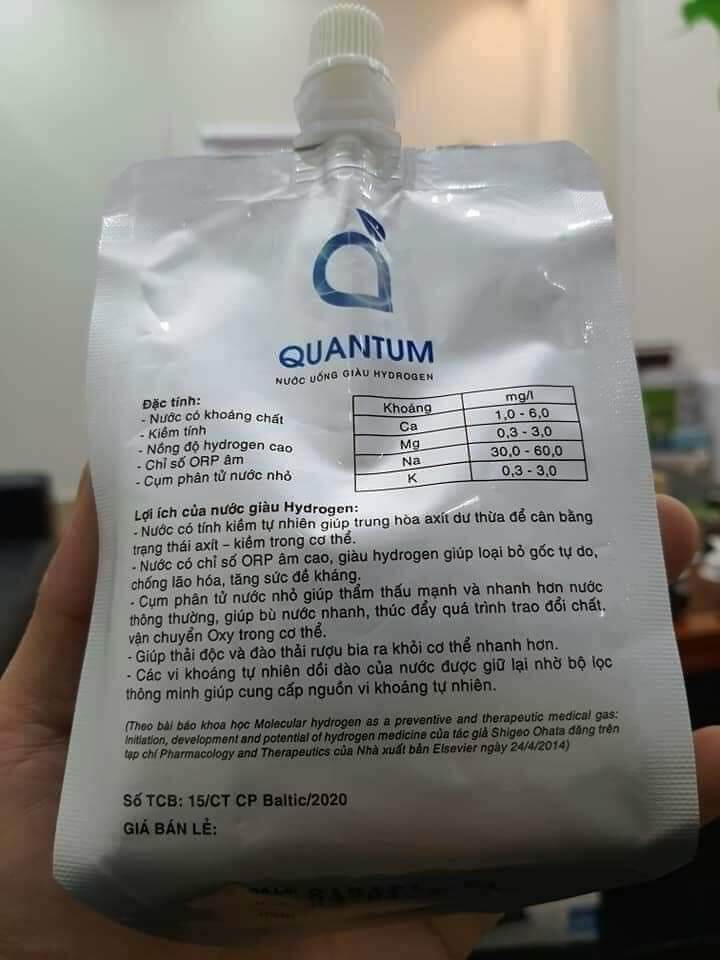 Quantum - Nước uống giàu Hydrogen
