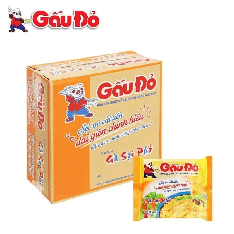 Mì gấu đỏ gà sợi phở 15 gói