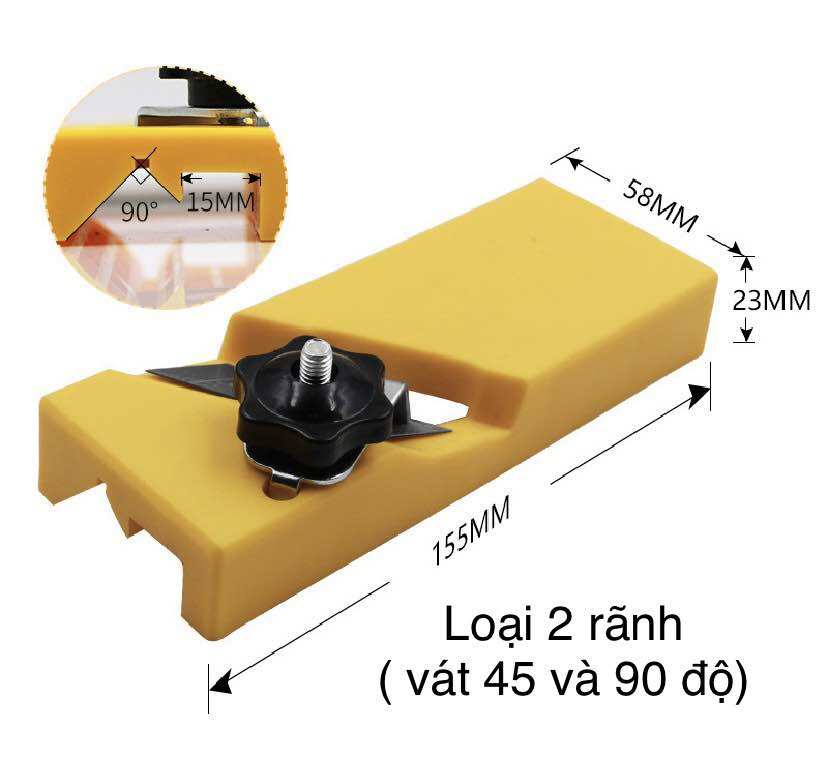 Dụng cụ gọt chỉ nẹp nhựa vát 45 độ