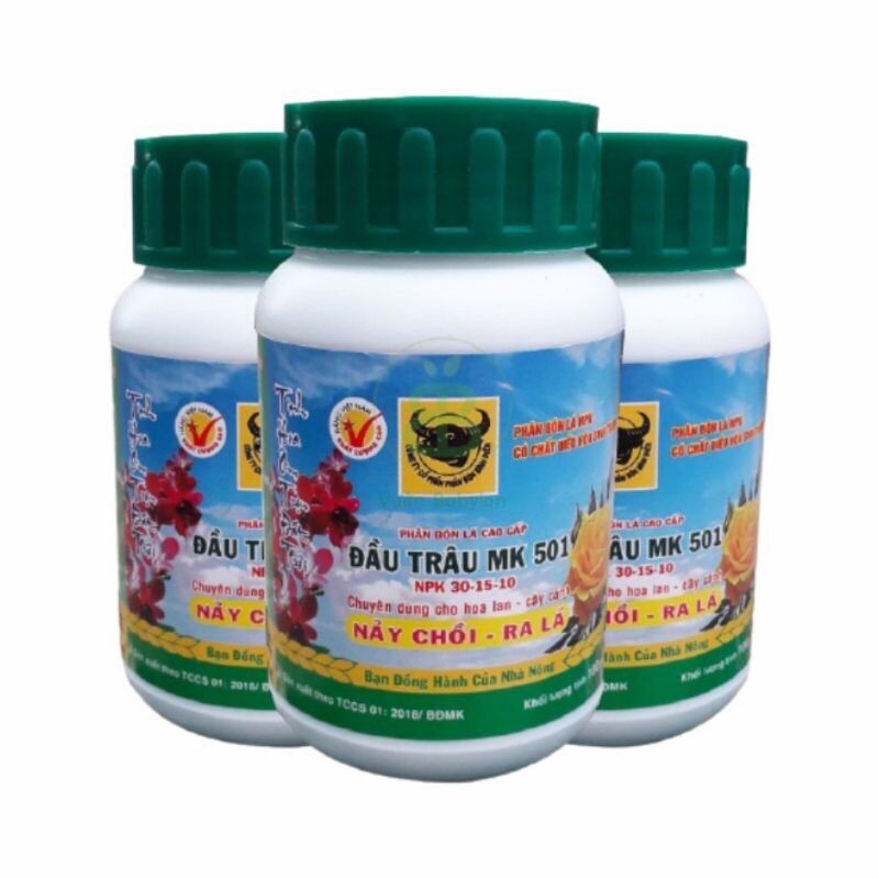 Phân bón lá đầu trâu 501 701 901 hủ 100gr