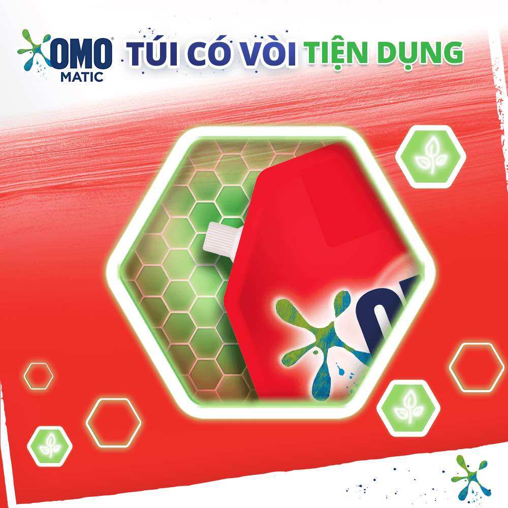 Nước giặt OMO Matic Túi 2kg/ 18kg ( Mẫu Mới)