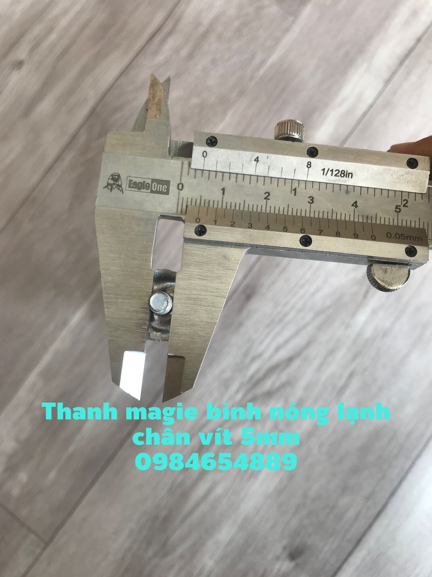 Combo 5 thanh magie khử cặn bình nóng lạnh ( chân zen 5mm )