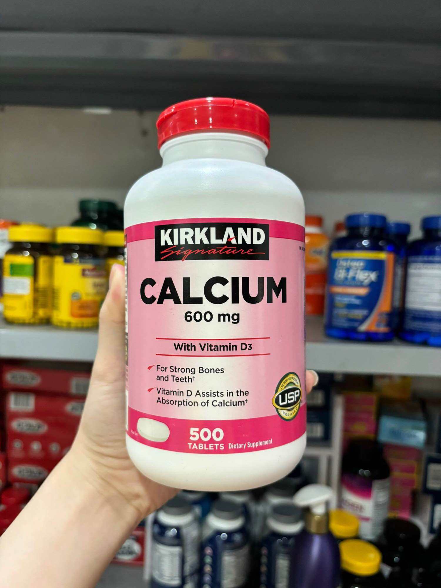 Kirkland Calcium 600mg With Vitamin D3 CỦA MỸ - 500 viên