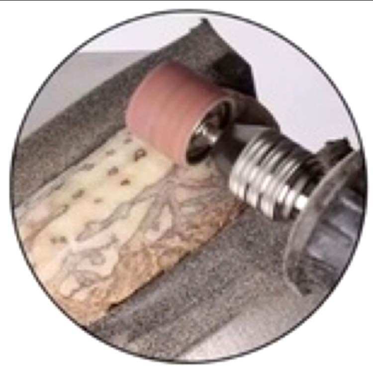 Đầu chà nhám gắn trục 6.35mm grit 180