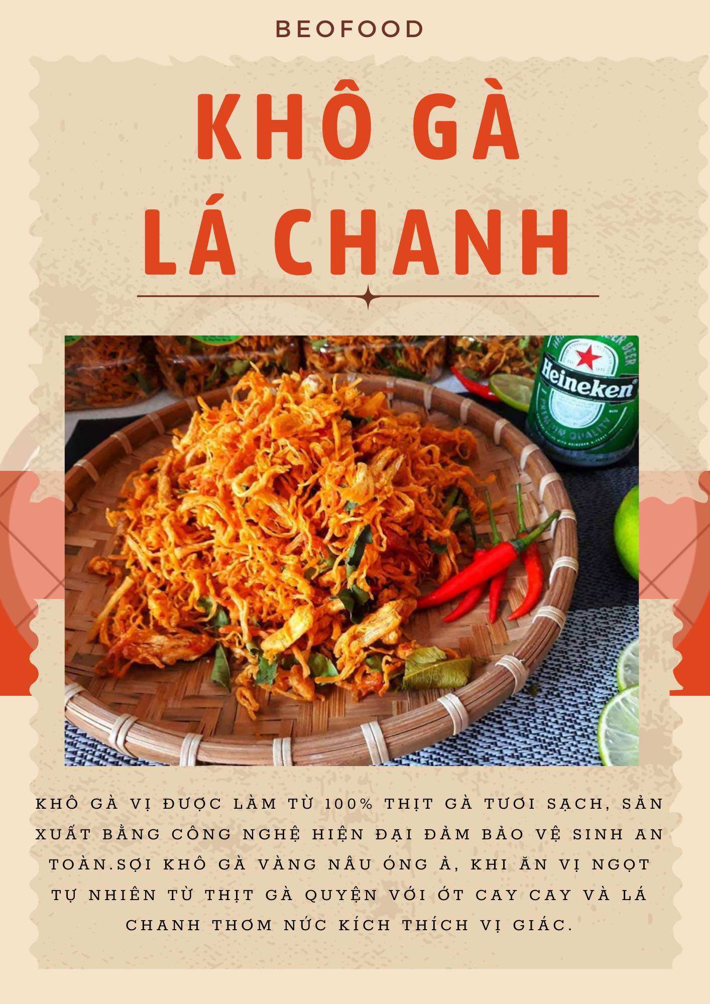 Khô gà lá chanh 300g