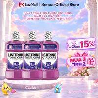 [Mua 3 tính 2] Combo 3 Chai Nước súc miệng Listerine Total Care Mouthwash 750ml/ chai