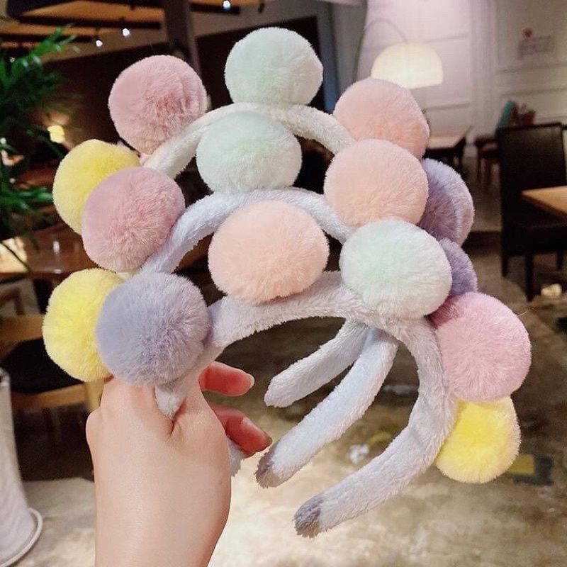Băng đô cài tóc rửa mặt 5 cục bông