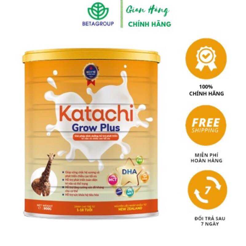 (Sữa Y Tế ) Sữa Tăng Chiều Cao Katachi Grow Plus lon 900g - Sữa phát triển Chiều cao và Trí não cho 