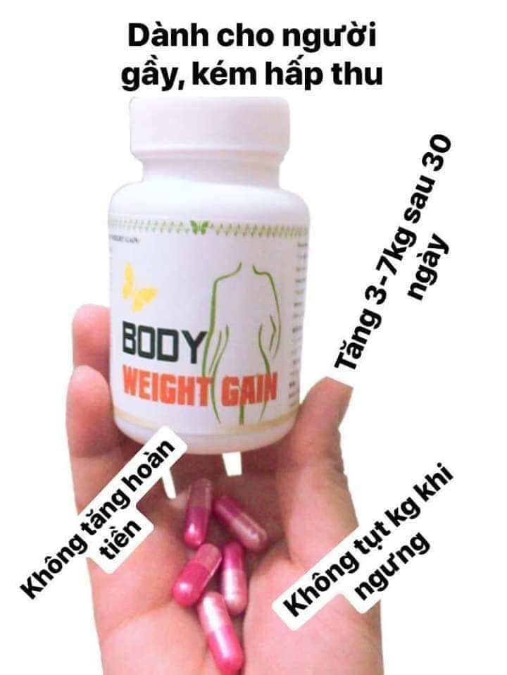 Viên tăng cân Nhật Bản Body Weight Gain Chính hãng cam kết 100% an toàn hiệu quả