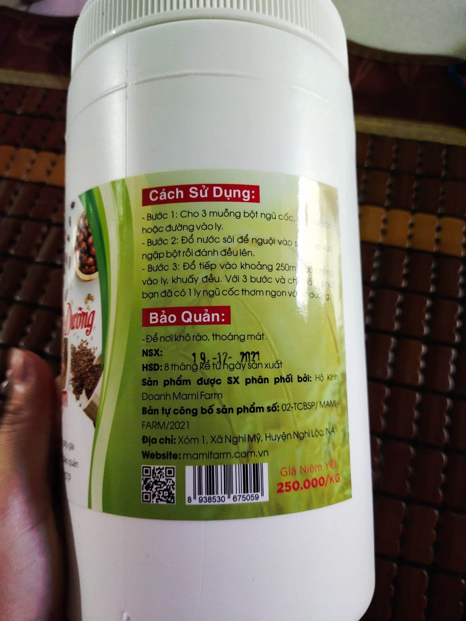 Ngũ cốc mami farm hộp 1kg
