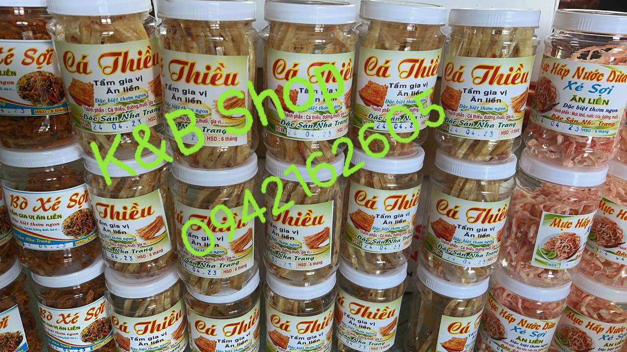 Cá thiều que tẩm gia vị ăn liền hủ 200gam