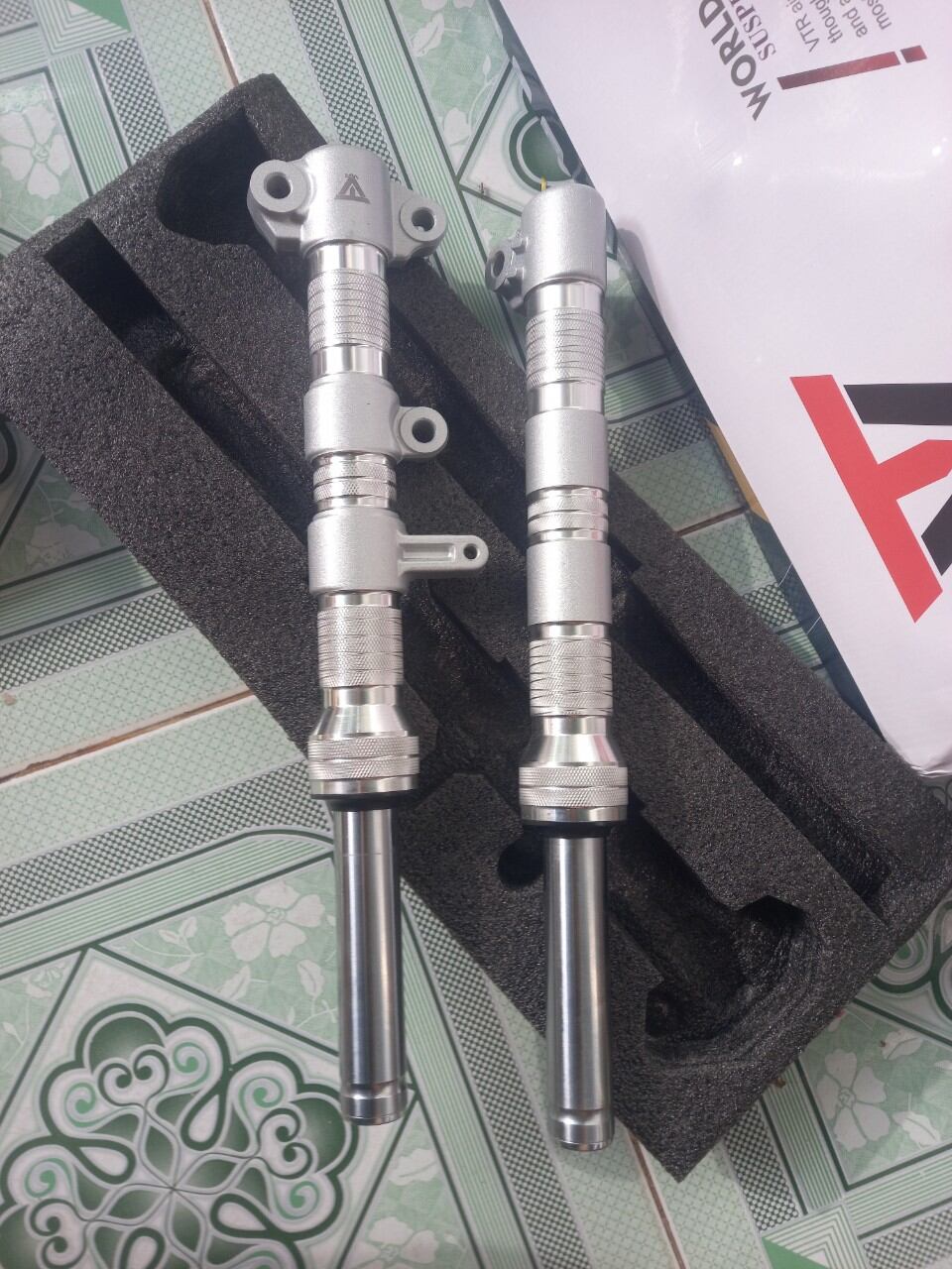 Cặp phuộc phây sirius bạc đã cắt ti 3 phân