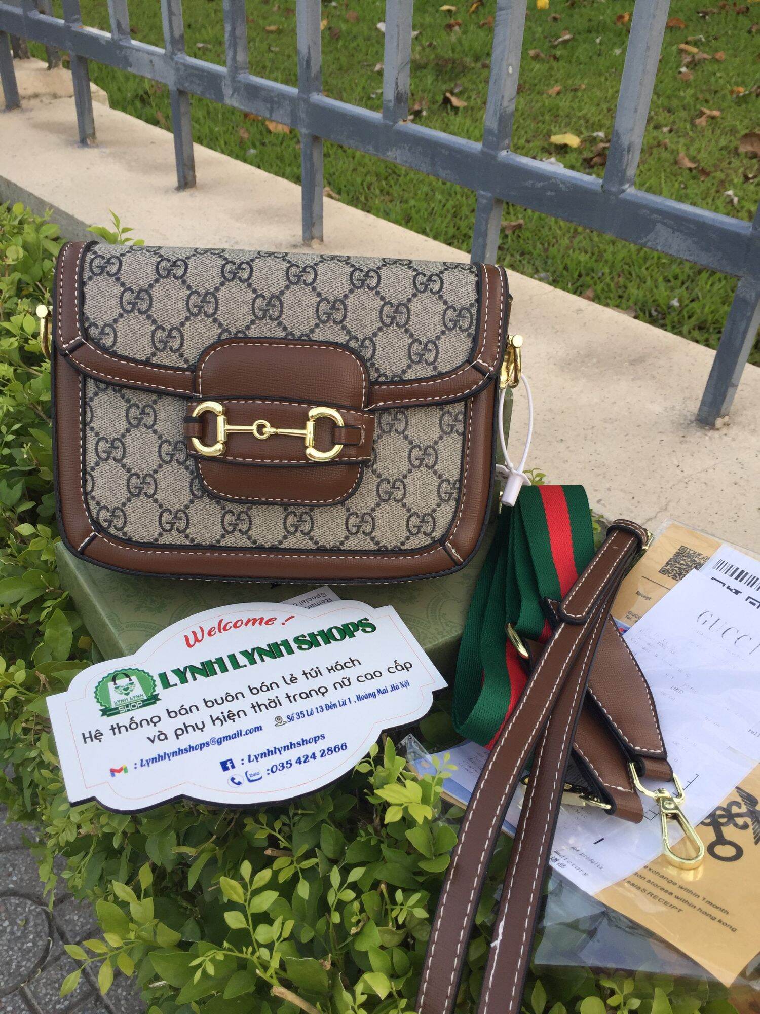 Túi gucci hnh 1955 2 dây đeo full box ảnh thật + video