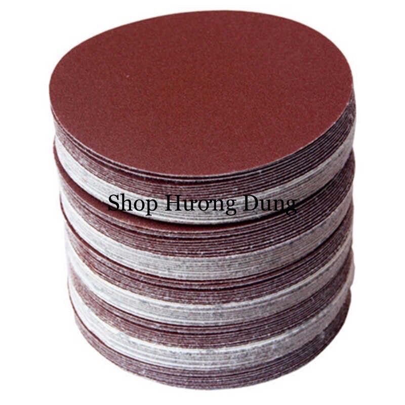Giấy nhám giấy giáp dính giáp máy fi 100mm Combo 5 tờ