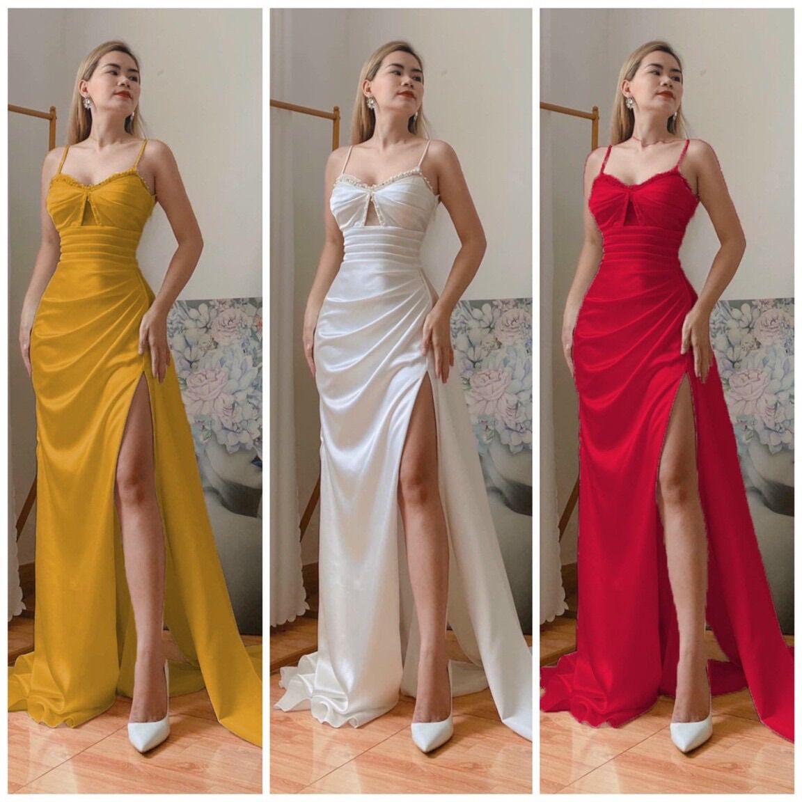 Đầm dạ hội 2 đây phối ta ngoài kết pha lê