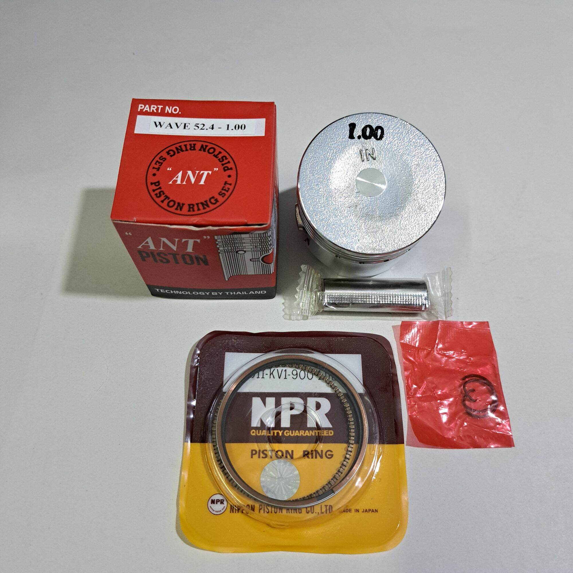 Piston+xét măng WAVE 110 ,CỐT( 0,1,2,3,4) dùng cho xe mày...(hình ảnh tự tay shop chụp nhé )