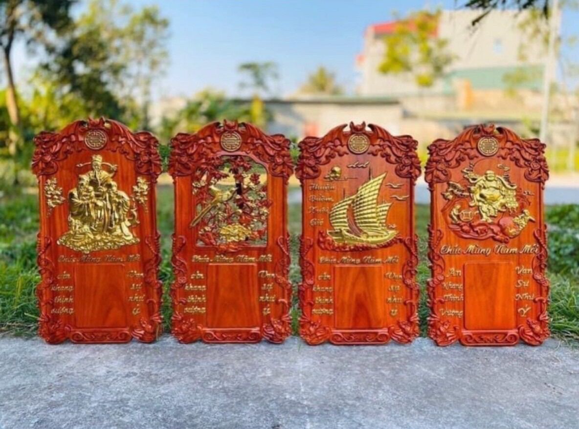 ĐỐC LỊCH TREO TƯỜNG NGÀY TẾT GỖ HƯƠNG