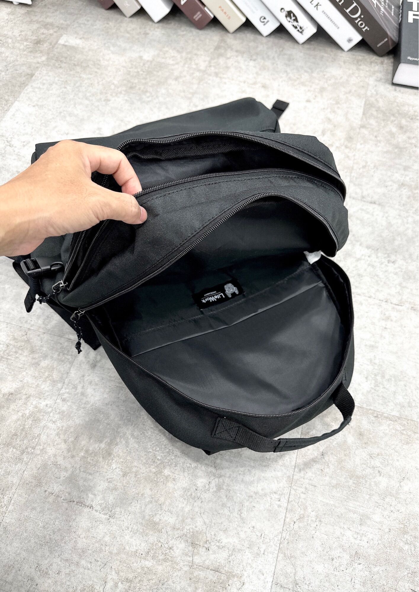 Balo Lifework logo Classic backpack full tag xịn