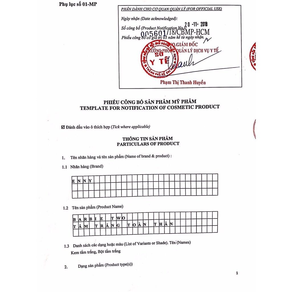 Sét Tắm Trắng Enny