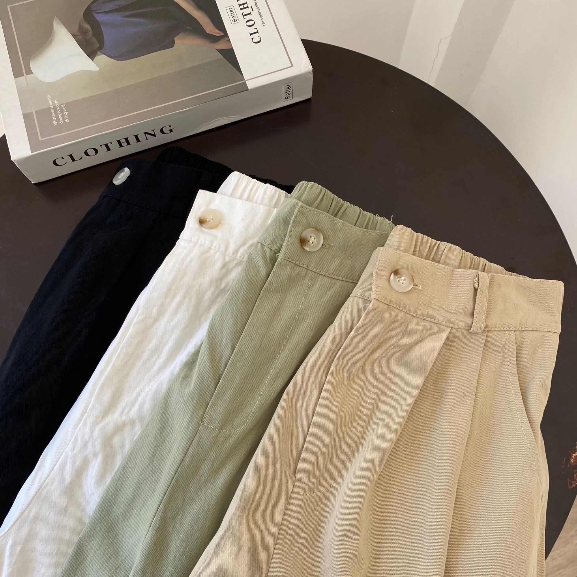 QUẦN SUÔNG KAKI CHUN SAU | lim.studio