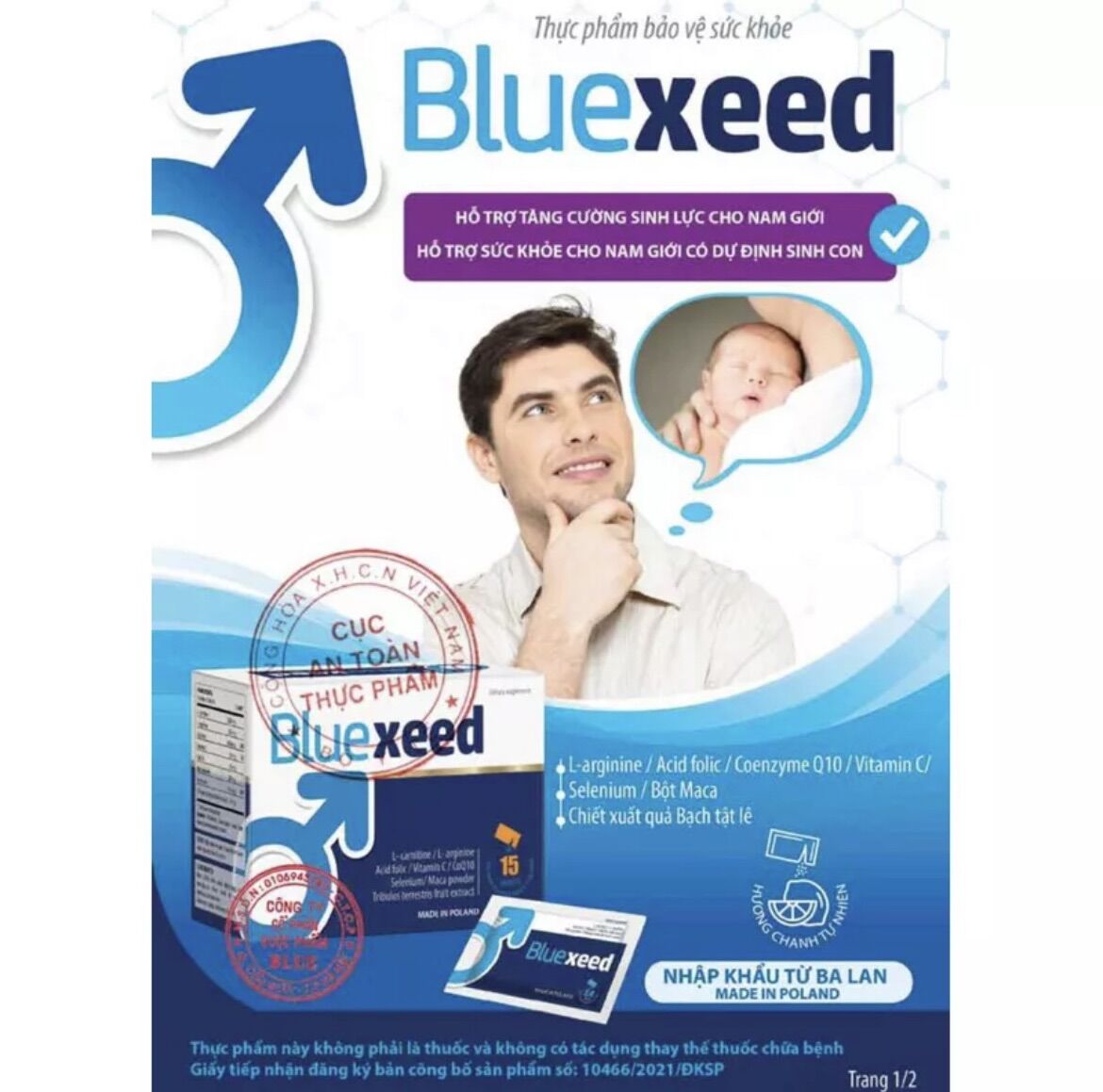 Bluexeed hỗ trợ sức khỏe cho nam giới