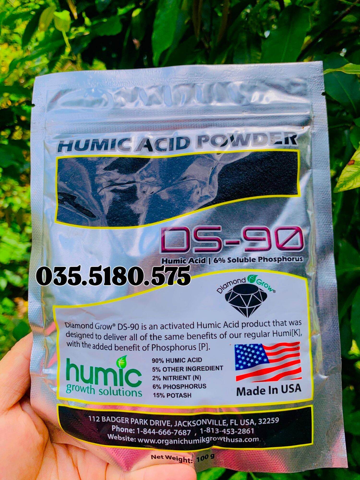 Phân bón hữu cơ sinh học humic ds90 - usa