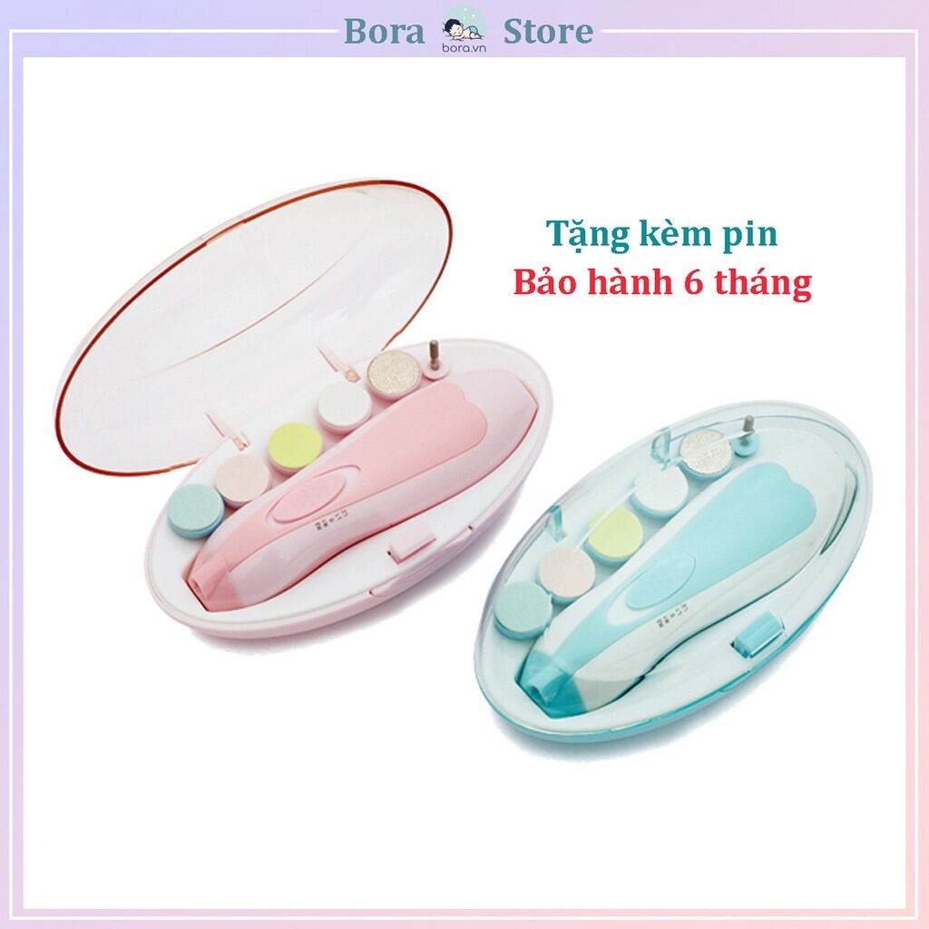Máy cắt móng tay điện đa năng cho bé, Cắt dũa móng an toàn cho bé (Tặng kèm 2 Pin)