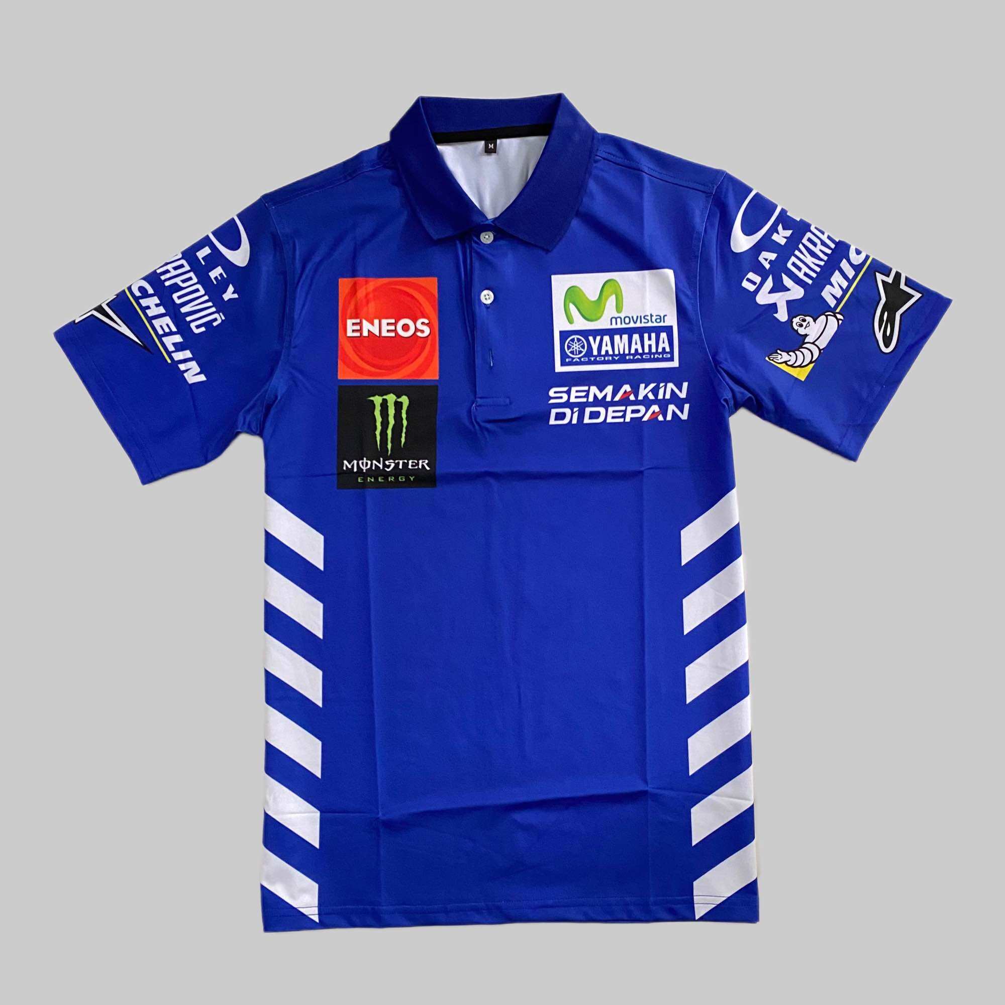 Áo thun nam Yamaha Movistar phong cách thời trang mạnh mẽ cho người đam mê xe