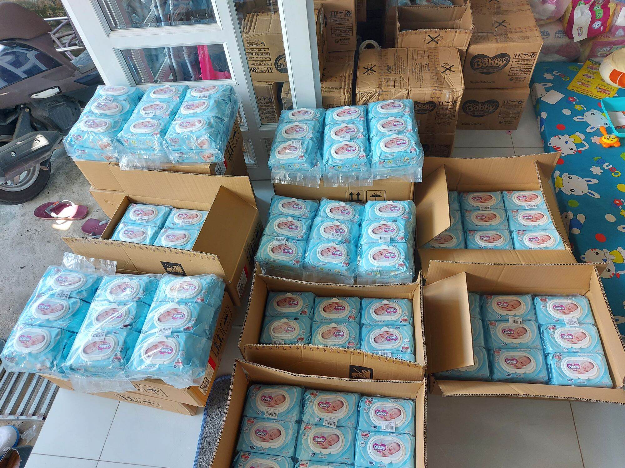 (Combo 6 gói) Khăn ướt Bobby care không mùi 100 tờ/gói