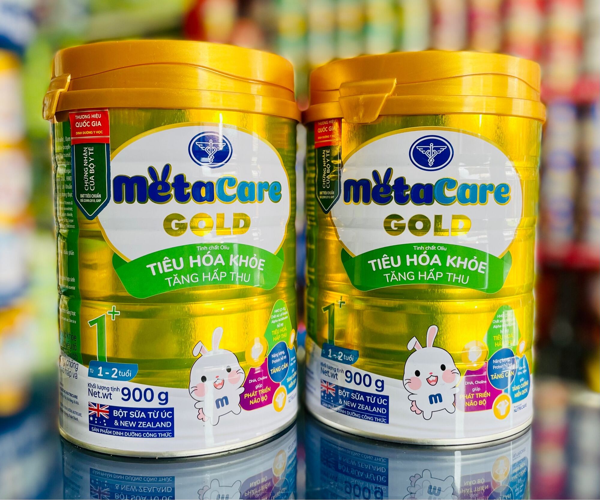 [Combo 2 Lon] Sữa bột Metacare Gold 1+ 900g