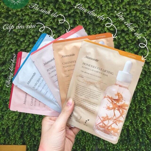 combo 6 MẶT NẠ GIẤY Mamonde Flower Lab Essence Mask ( combo 6 miếng )- giao ngẫu nhiên