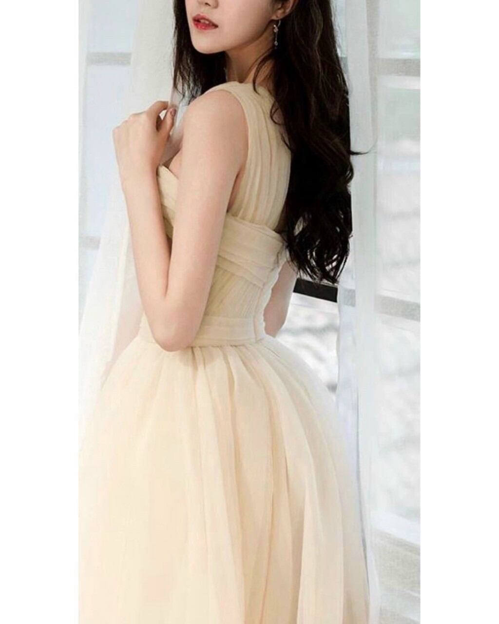 ĐẦM 1VAI XẾP LY  PHỐI BÈO