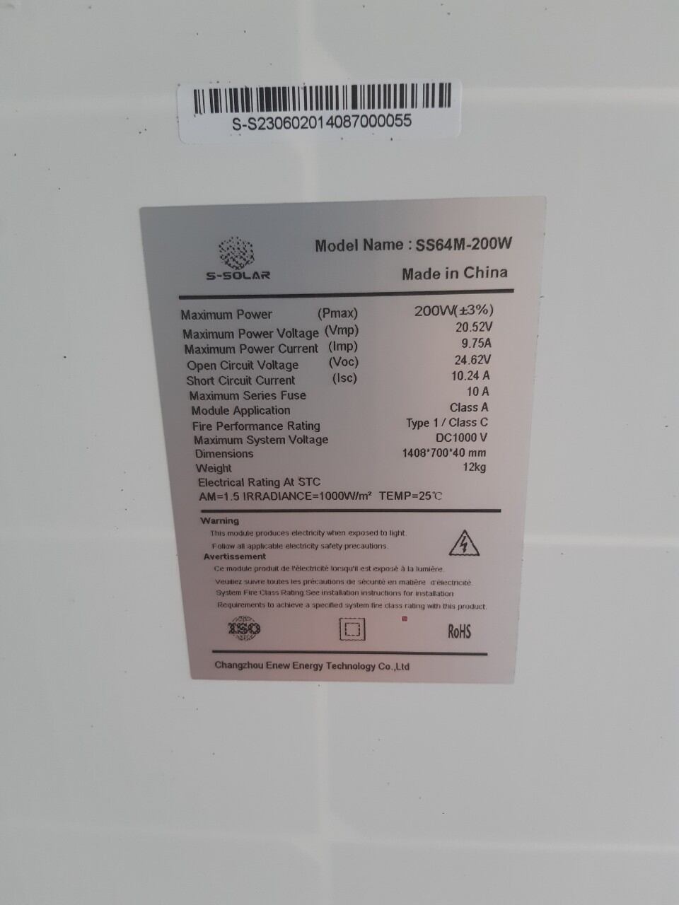 Tấm pin năng lượng mặt trời 200w mono 9bb