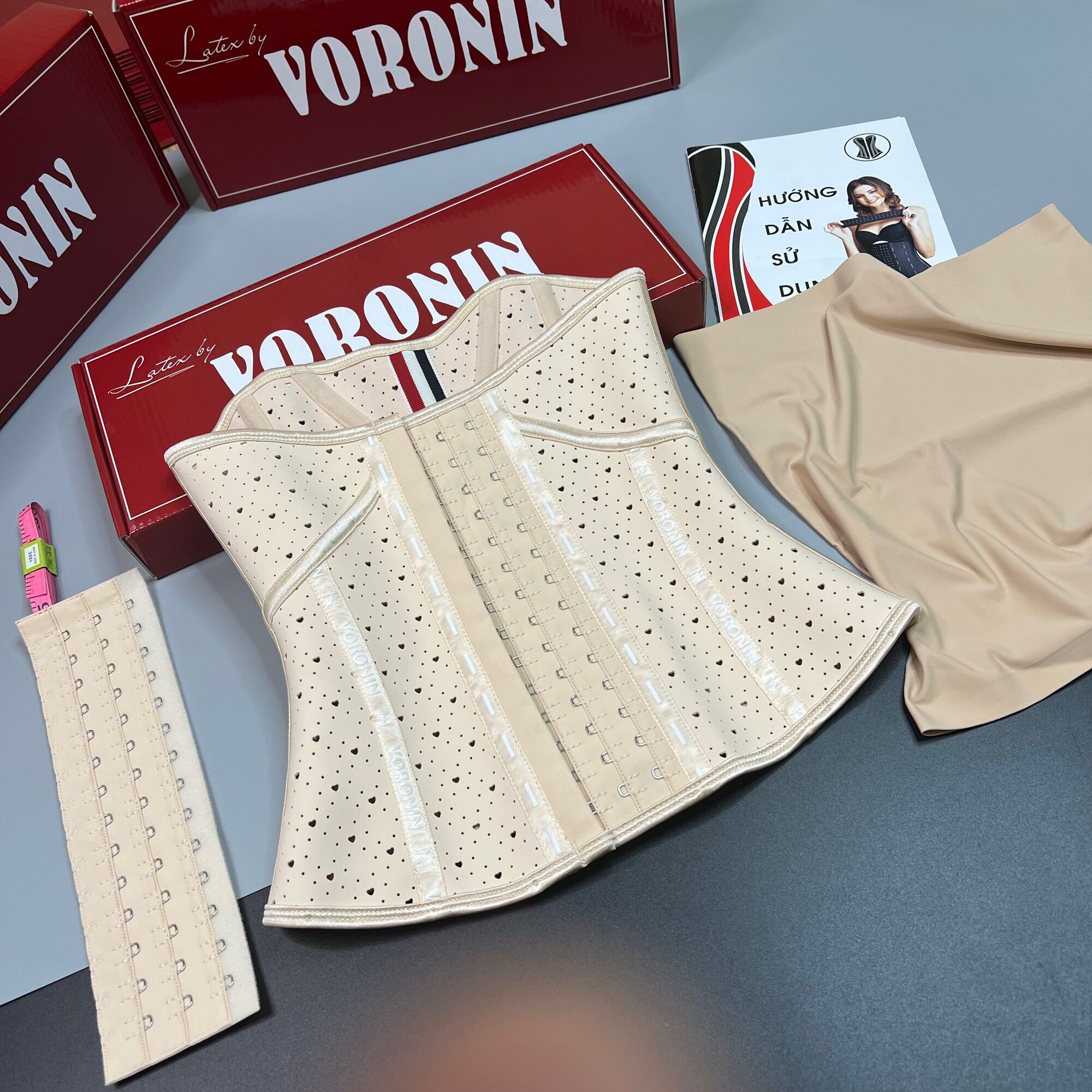 Đai siêu eo Voronin ( tặng thanh nối + lót liner )