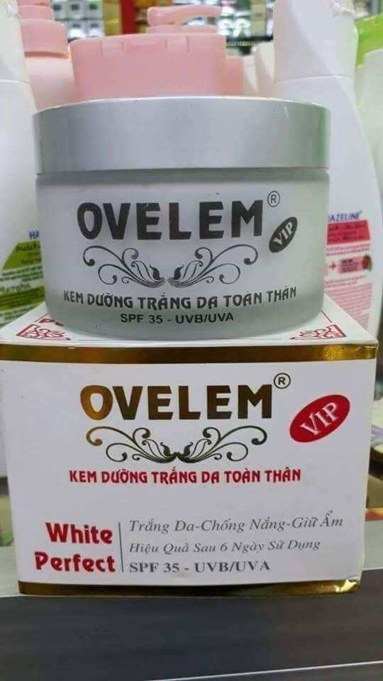 kem body trắng da ovelem vip 200g