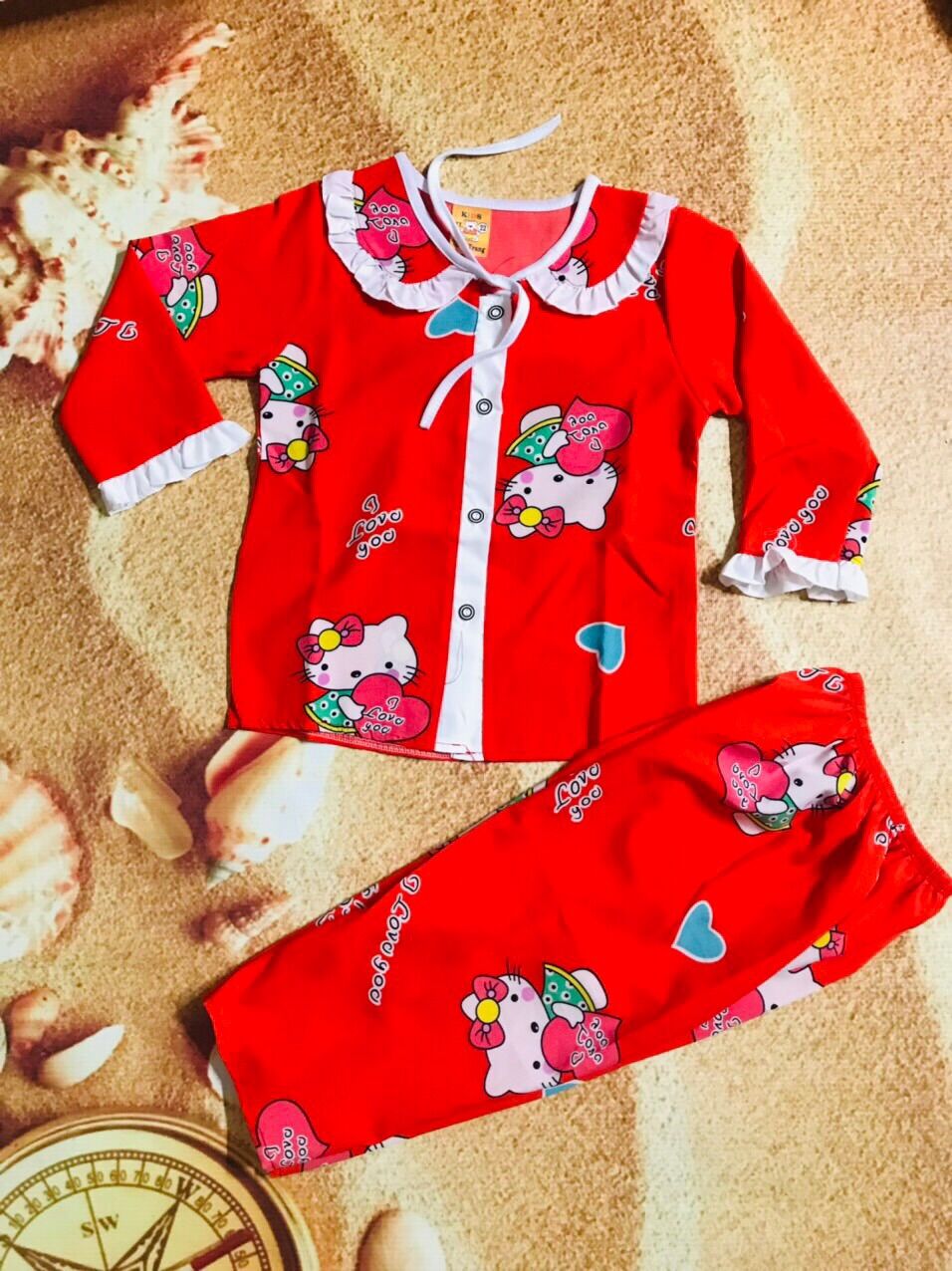 (HCM). BỘ PIJAMA LỤA TAY DÀI CHO BÉ GÁI( ngẫu nhiên)