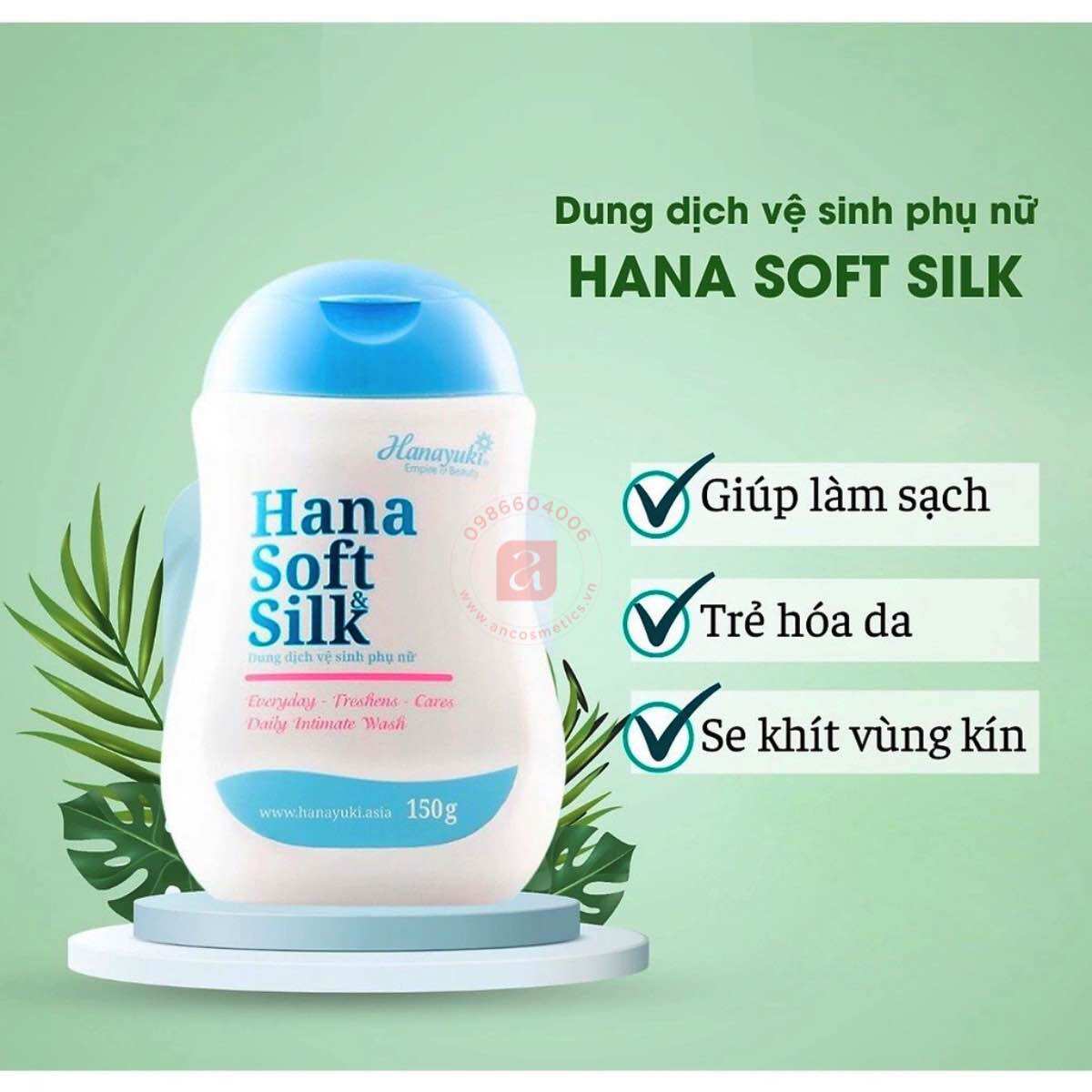 Dung dịch vệ sinh hana soft silk 150g.)