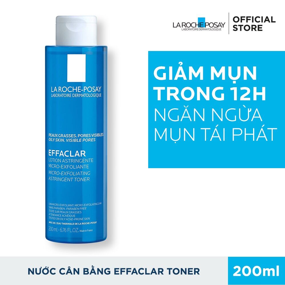 Nước hoa hồng 𝑳𝑨𝑹𝑶𝑪𝑯𝑬 𝑷𝑶𝑺𝑨𝒀 𝑬𝑭𝑭𝑨𝑪𝑳𝑨𝑹 cho da dầu, mụn
