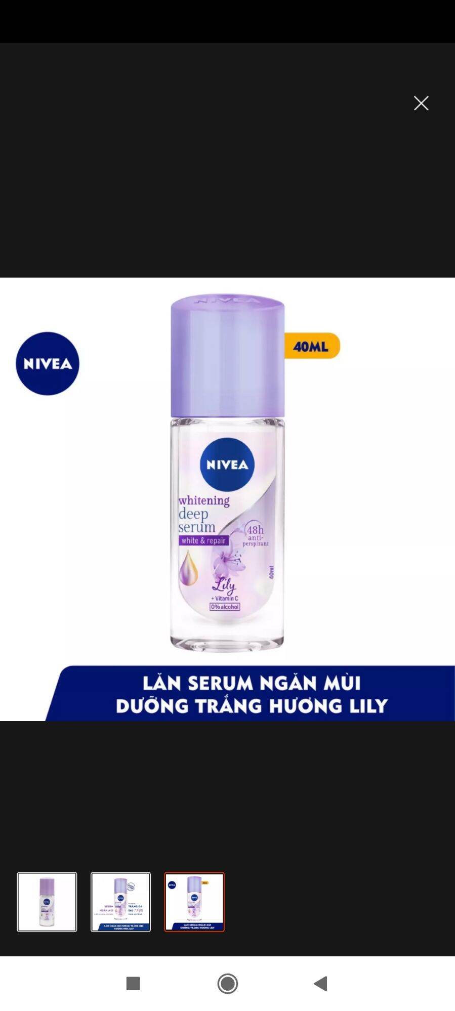 Lăn ngăn mùi nivea 40ml