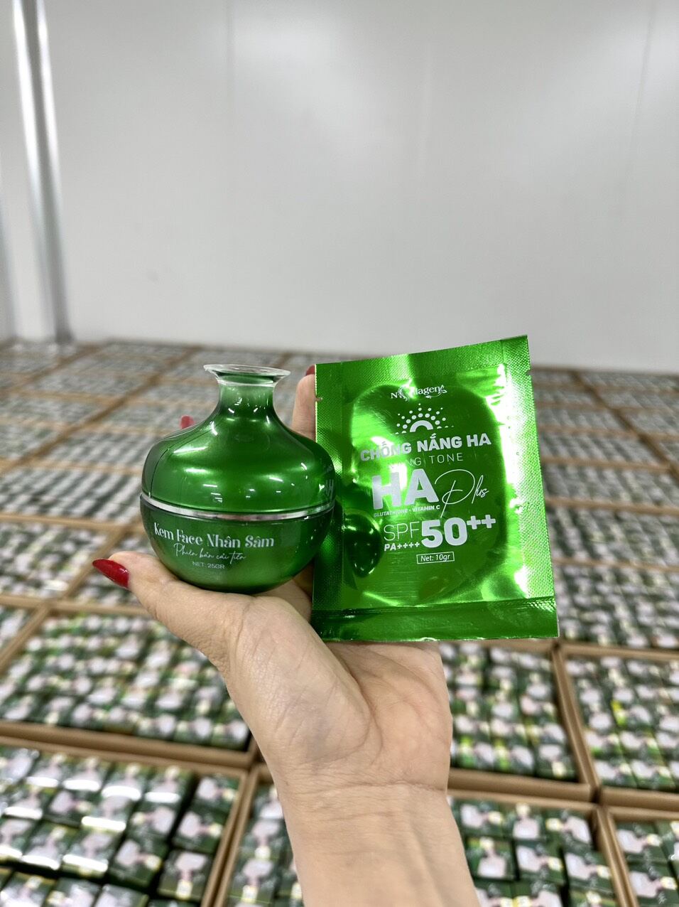 face sâm xanh ncollagen