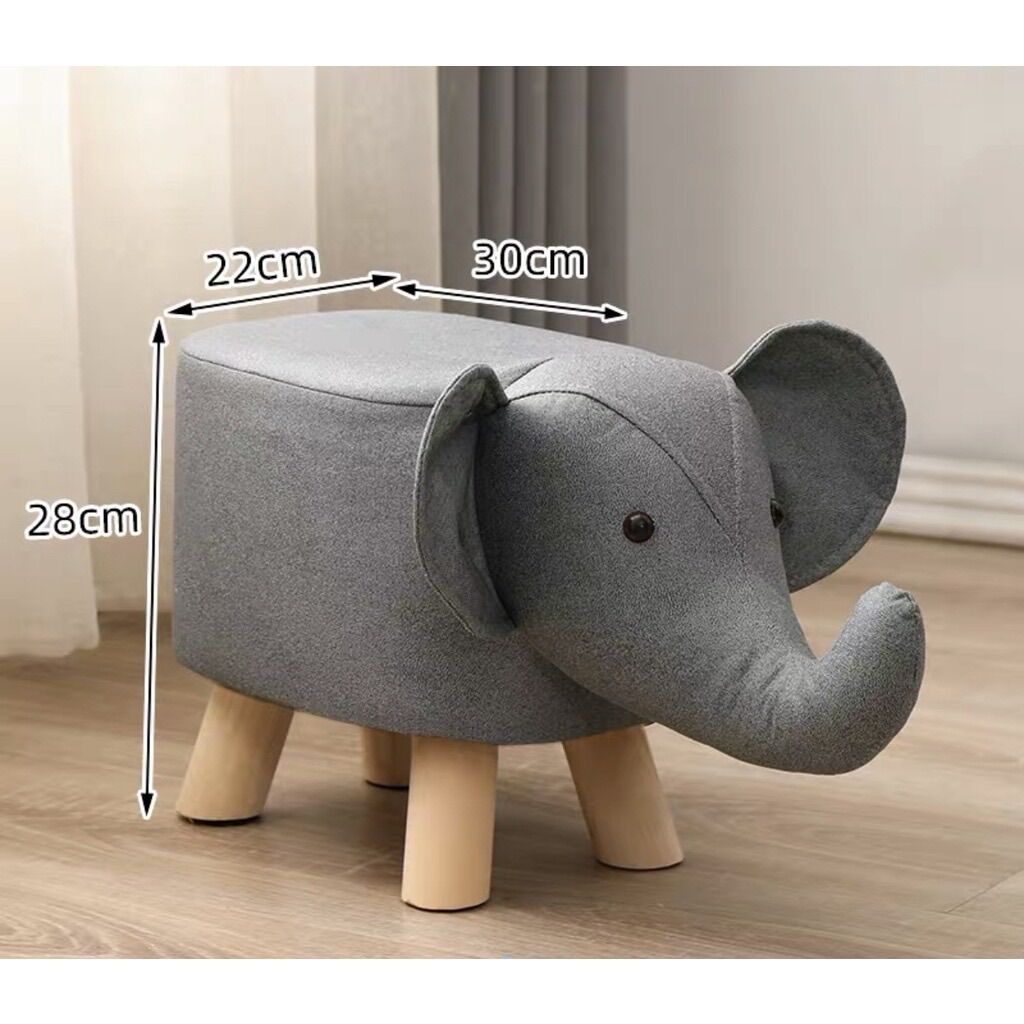 Ghế đôn ngồi trẻ em hình thú bọc da