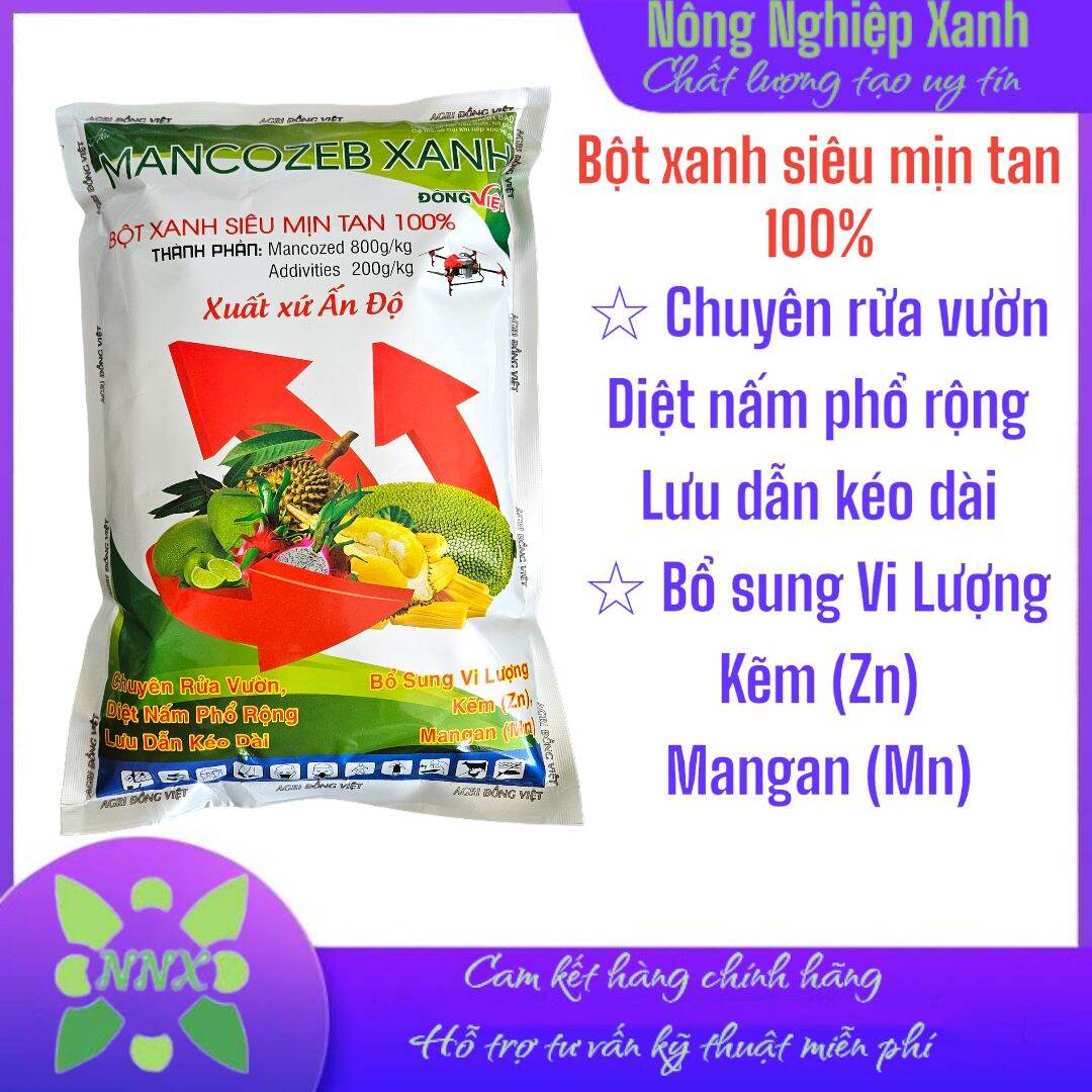 Thuốc trừ bệnh mancozeb ấn độ 800wp 1kg - diệt nấm, rửa vườn