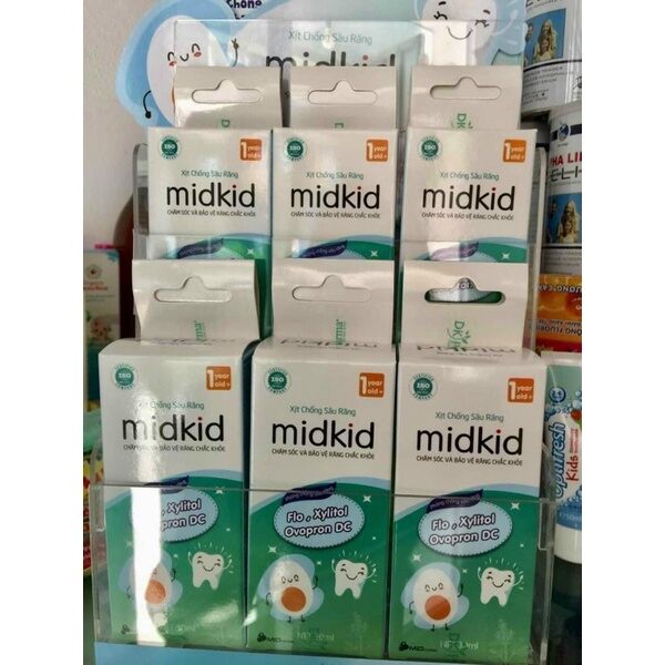 MIDKID xịt chống sâu răng chống hôi miệng