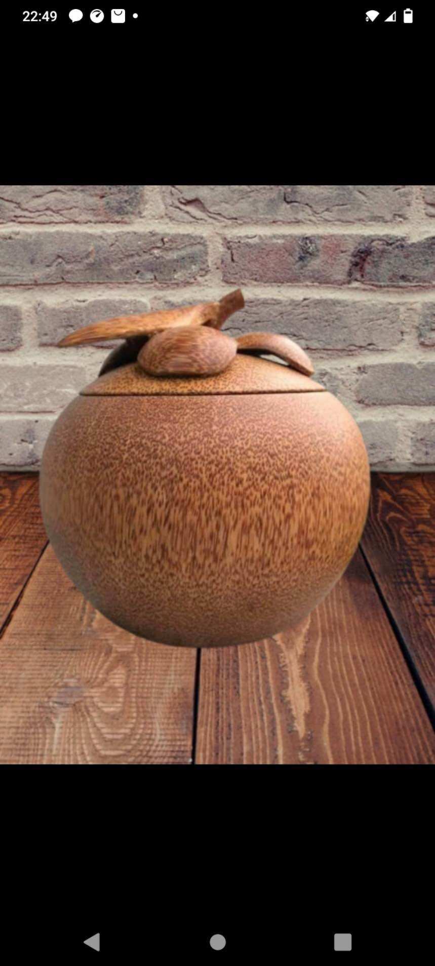 bình ủ giữ ấm bình trà làm từ gỗ dừa