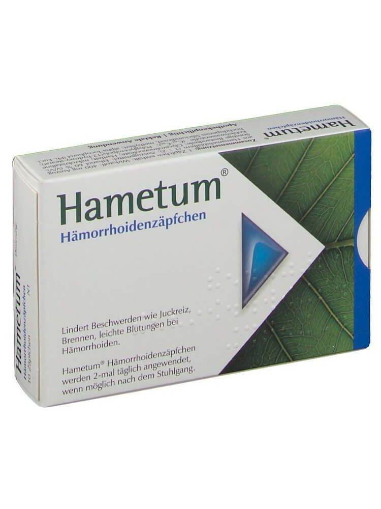[Đặt là tịt trĩ , co búi trĩ ][Hàng hot của Đức] Viên đặt Trĩ Hametum Hamorrhoidensalbe 10 viên của Đức