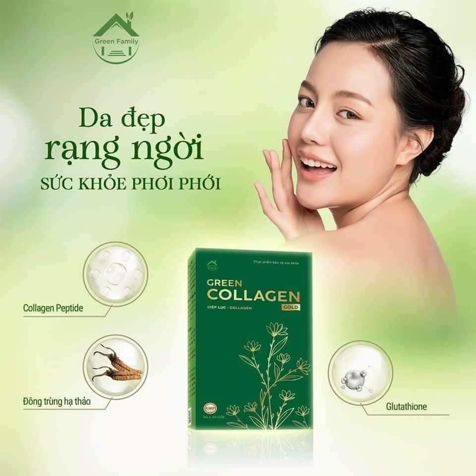 [ FREESHIP MAX ]Diệp Lục Collagen mẫu mới