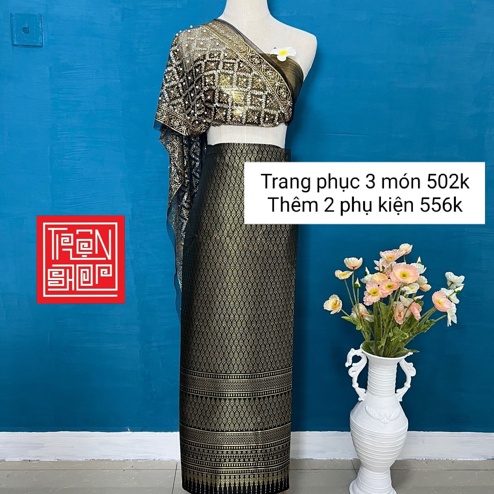 Set trang phục Thái Lan 3 món có sẵn