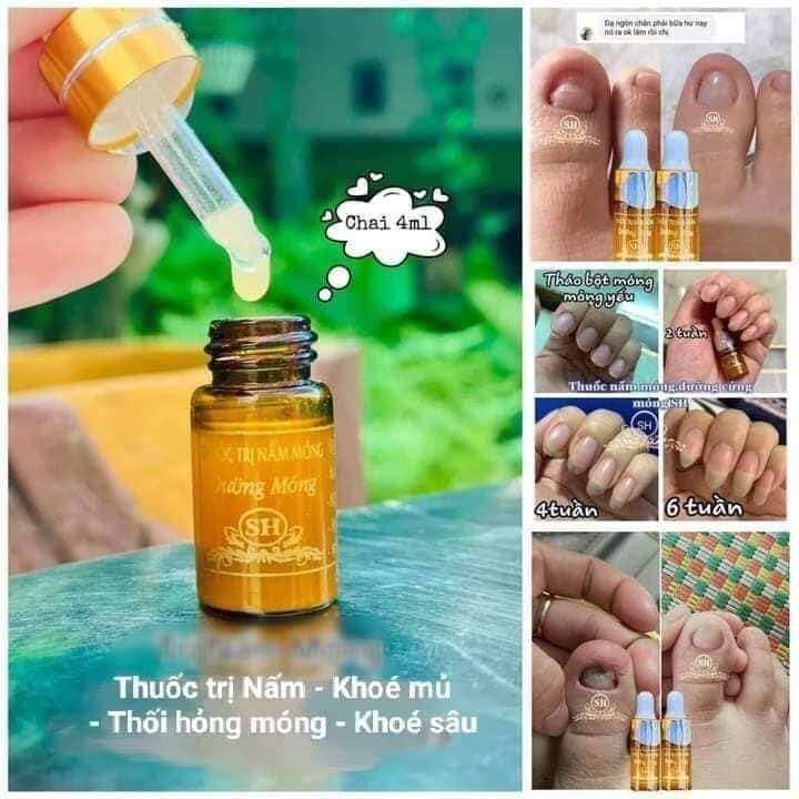 Thuốc đặt trị nấm móng sh tay chân.