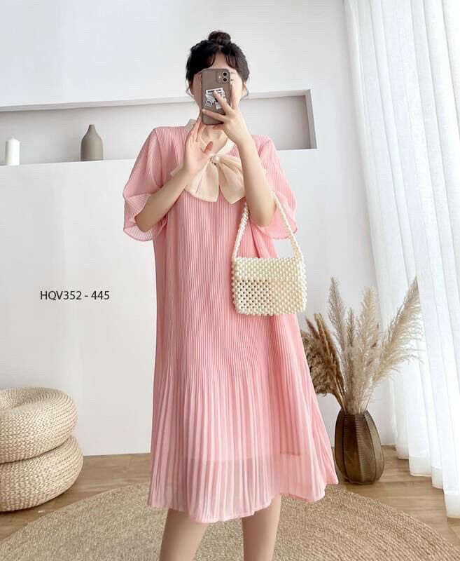 Đầm bầu voan 2 lớp thời trang